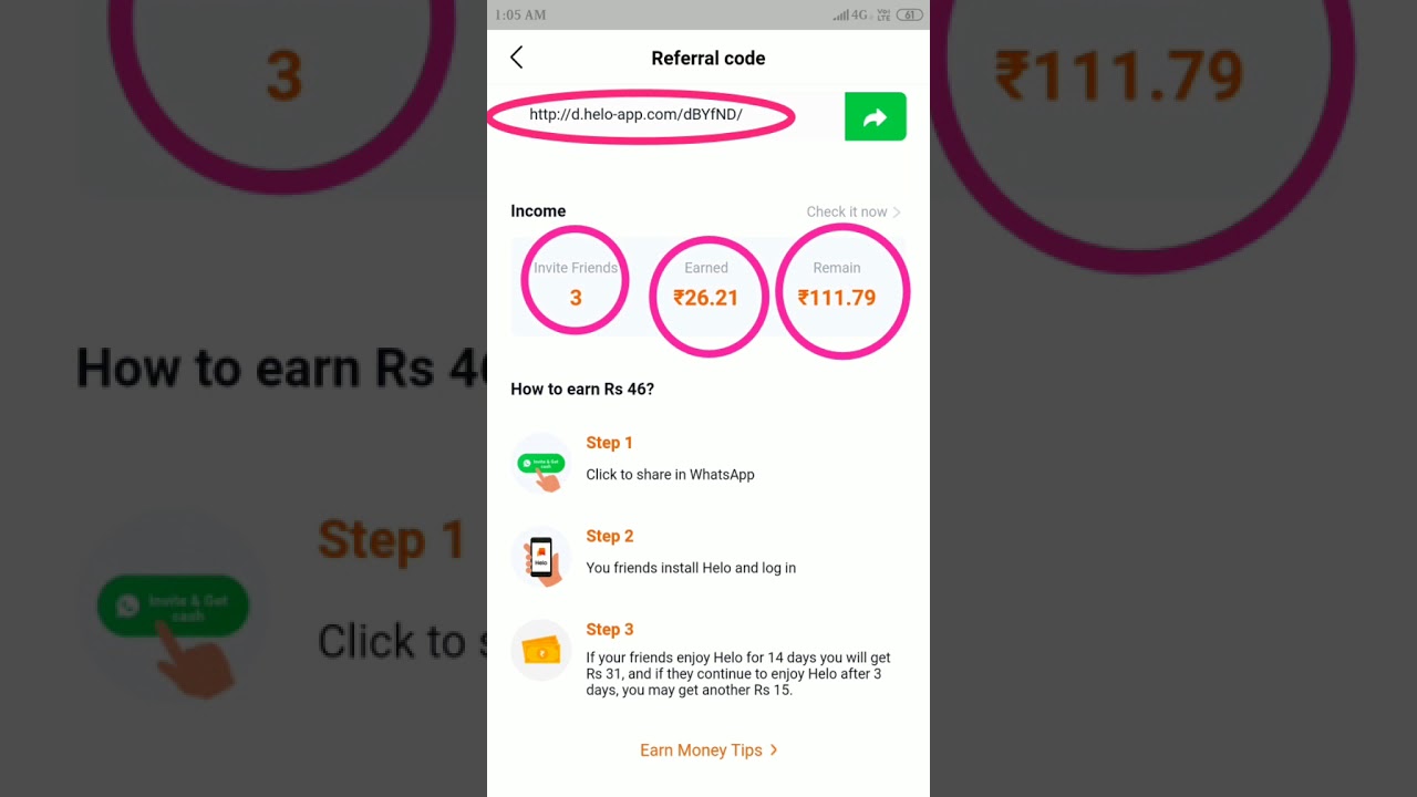 How to earn money in helo app|within 3days my earning in helo app