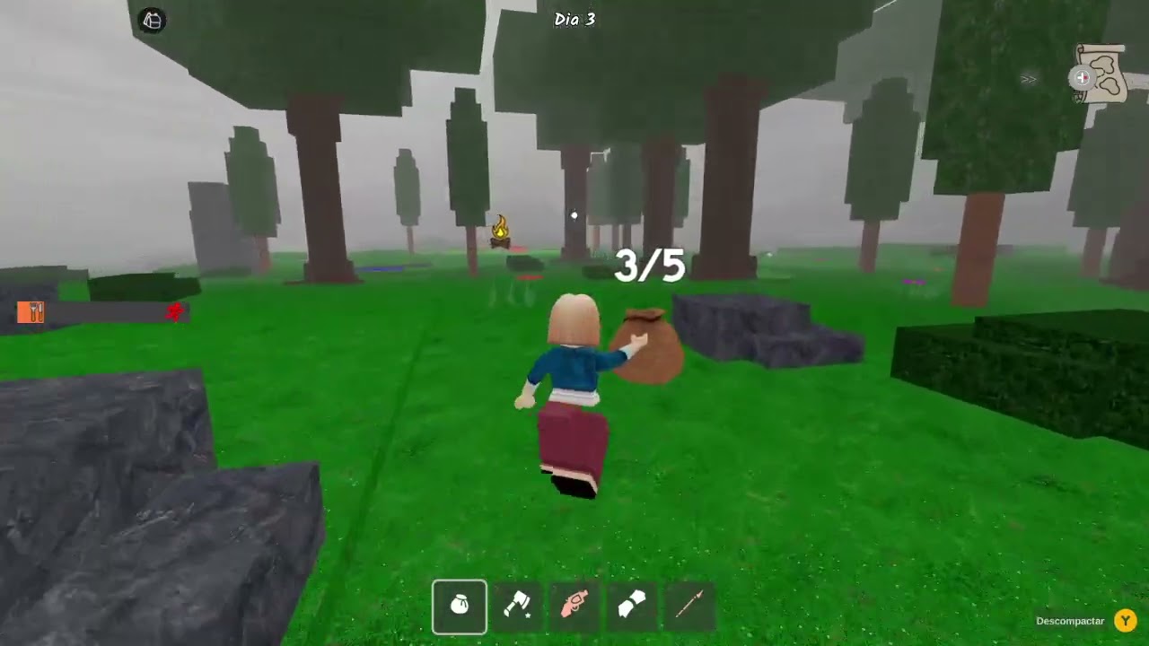 Jogando 99 noites no roblox