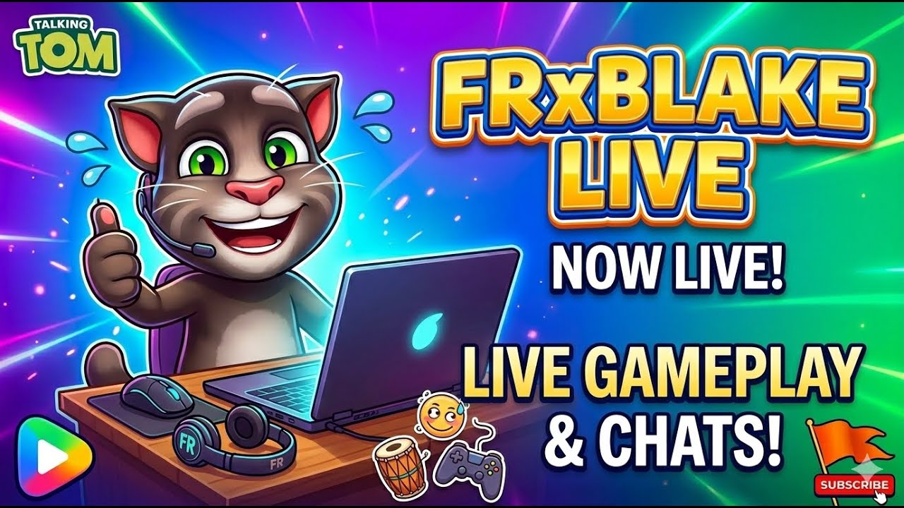 Talking Tom Live Stream | Fun & Crazy Moments | FRxBlake Live #TalkingTom #TomLive #FunnyLive