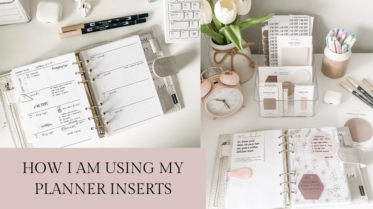 How I am using my Planner Inserts | Planner Set Up Update | Flip Through