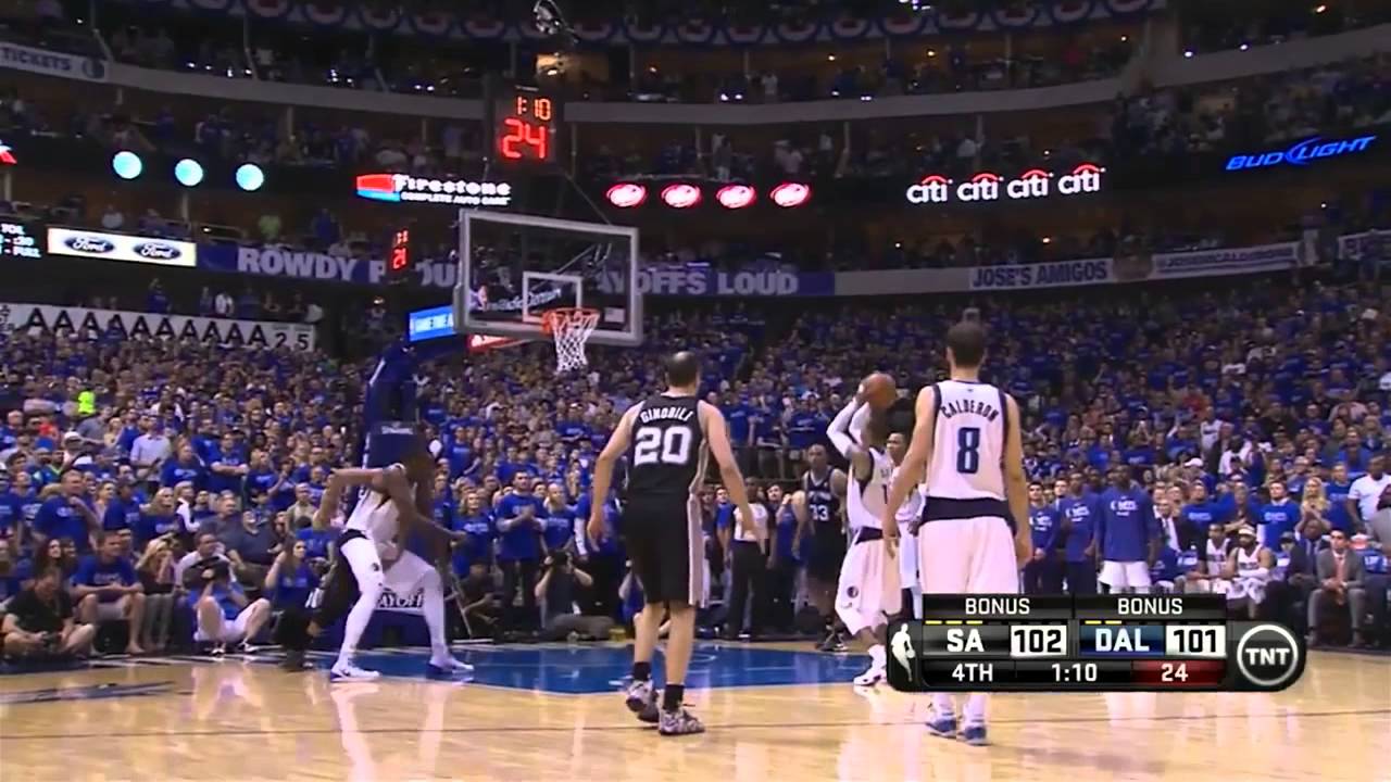 San Antonio - Dallas 108 - 109: final minutes and Vince Carter Buzzerbeater | Playoffs 2014 | Game 3
