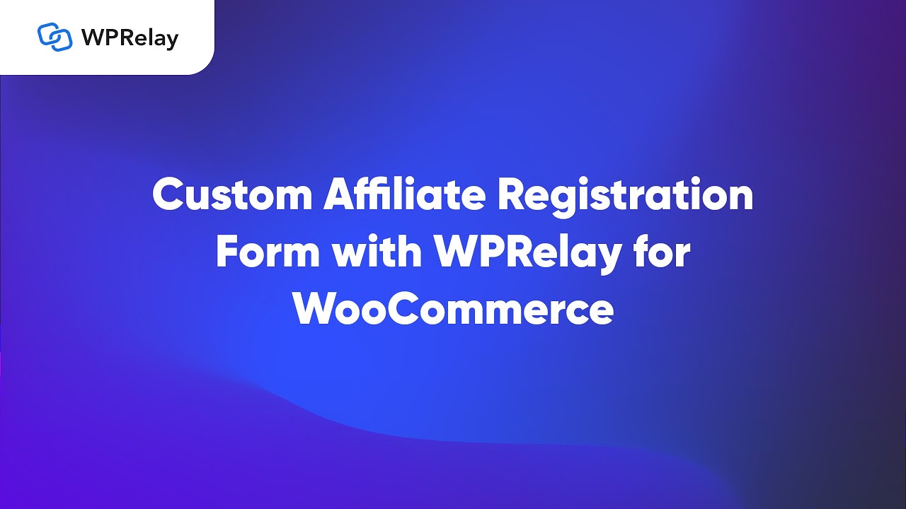 How do you create a custom affiliate registration form for WooCommerce?