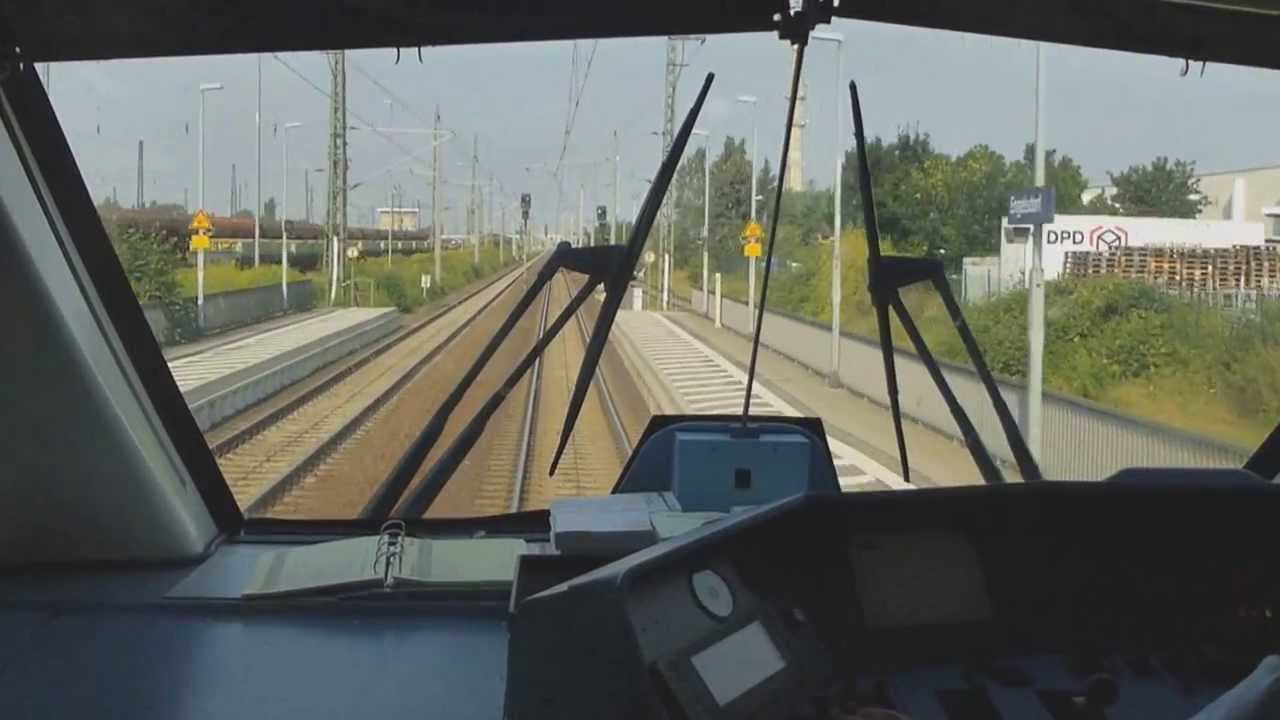Im F&uuml;hrerstand mit 200 km/h und Zug-Begegnungen nach Leipzig