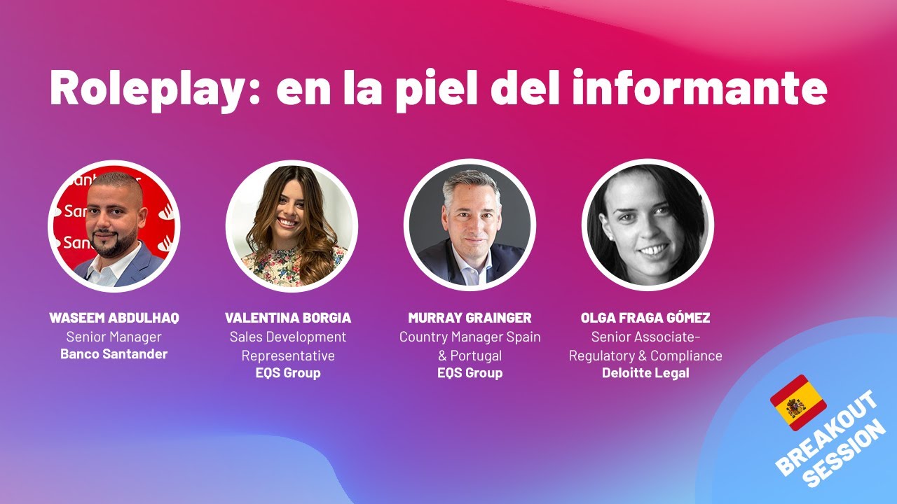 ECEC 2022 | BOS Spain: Roleplay: en la piel del informante