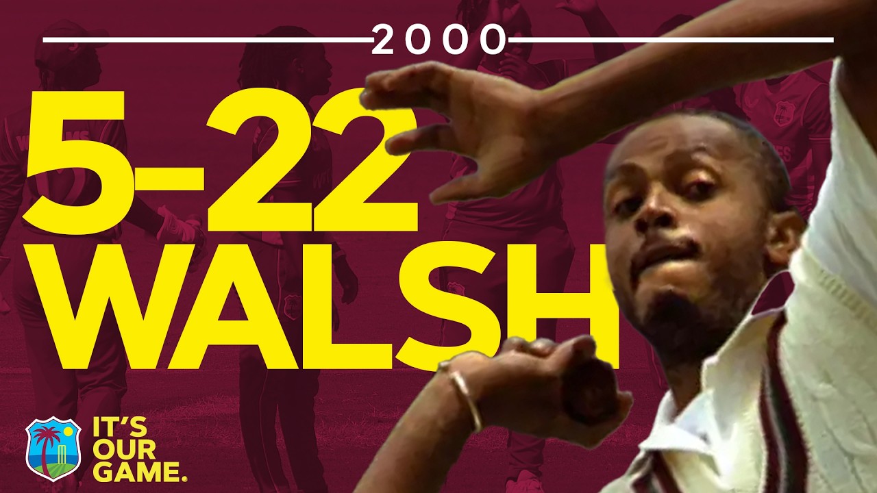 Genius With The Ball 🤩  | Courtney Walsh Takes 5-22 | West Indies v Pakistan