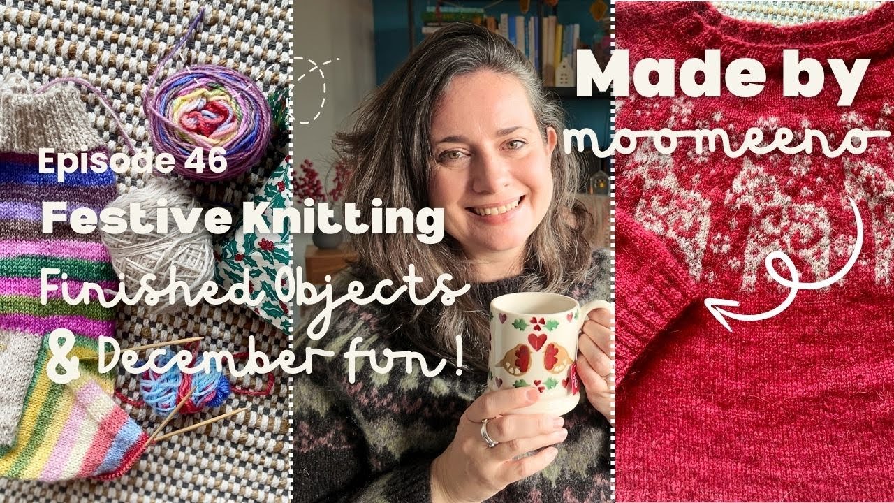 46 // Festive Knitting - FOs & December Fun! Njord Socks, Dala, Habitation Throw, Portal Blanket