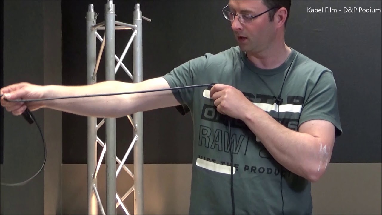 kabel oprollen podium