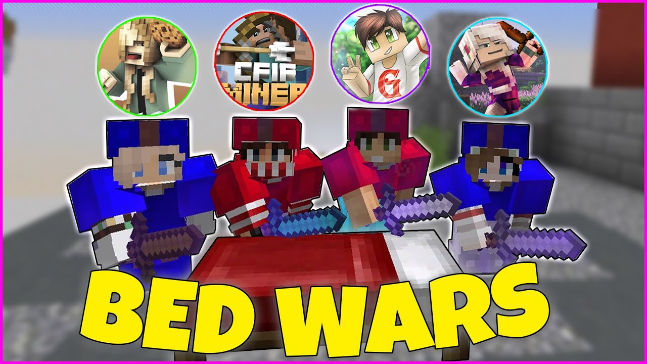 4 ЮТУБЕРА НА БЕД ВАРС - НЕОЖИДАННАЯ ПОБЕДА! МАЙНКРАФТ BED WARS