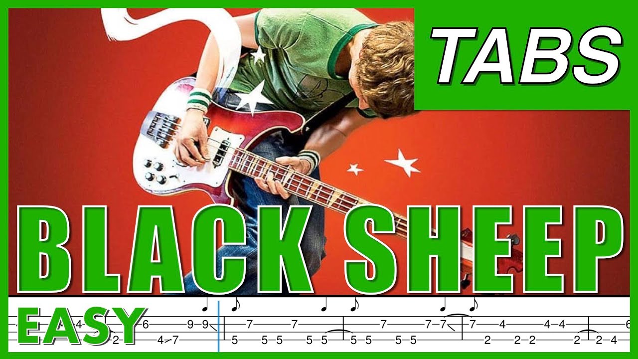 Black Sheep bass tabs cover - Metric (feat. Brie Larson) | PookLowEnd