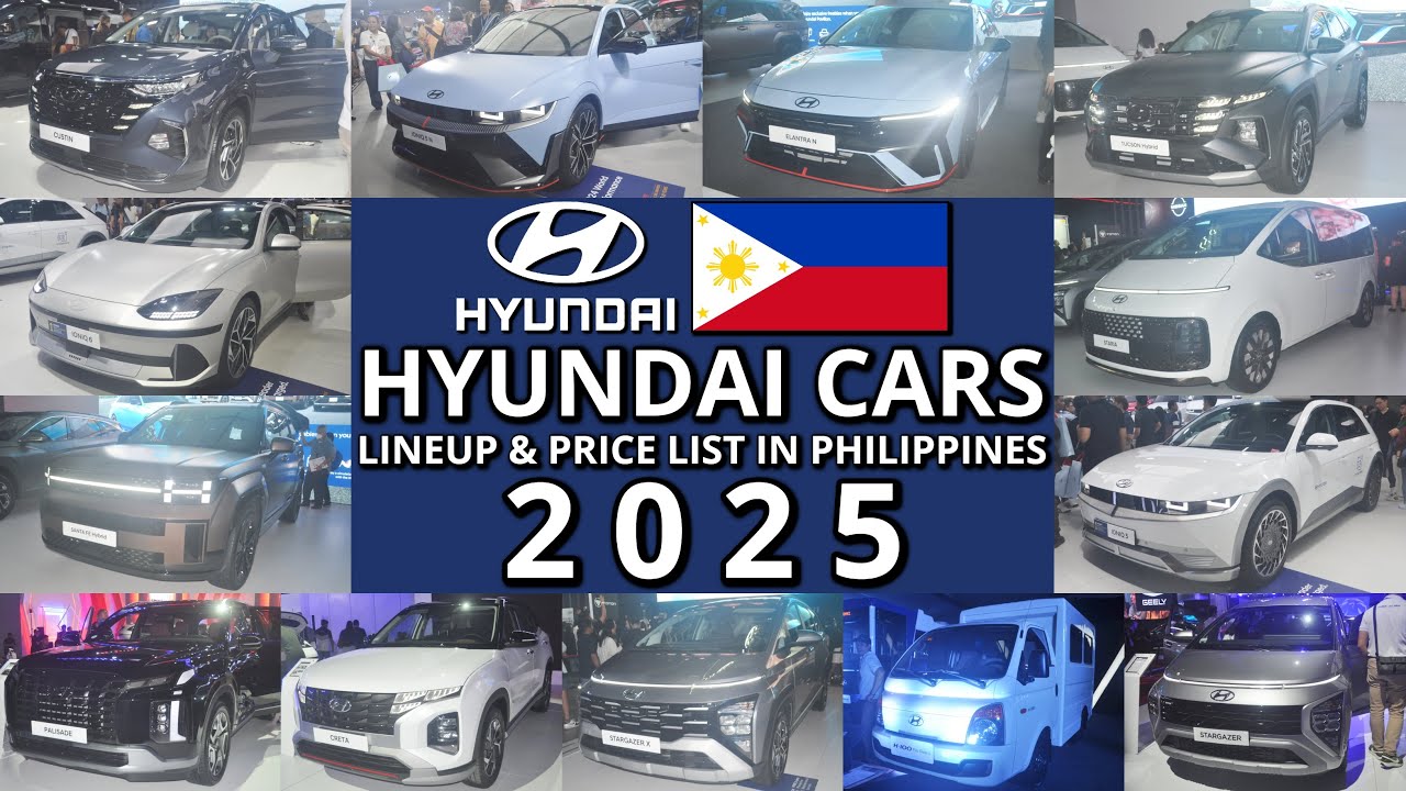 Hyundai Cars Lineup & Price List in Philippines 2025 | Ioniq 5 N, Elantra N, Custin, Santa Fe & MORE