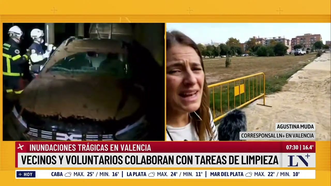 Inundaciones trágicas en Valencia: vecinos y voluntarios colaboran con tareas de limpieza