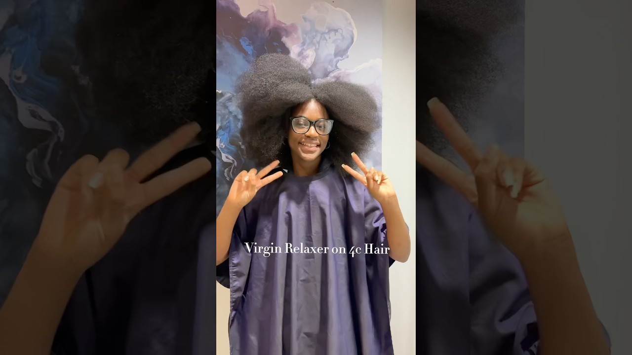 Virgin Relaxer | 4c Hair #naturalhair #silkpress #virginhair #relaxedhair #mizani #haircare  #4chair