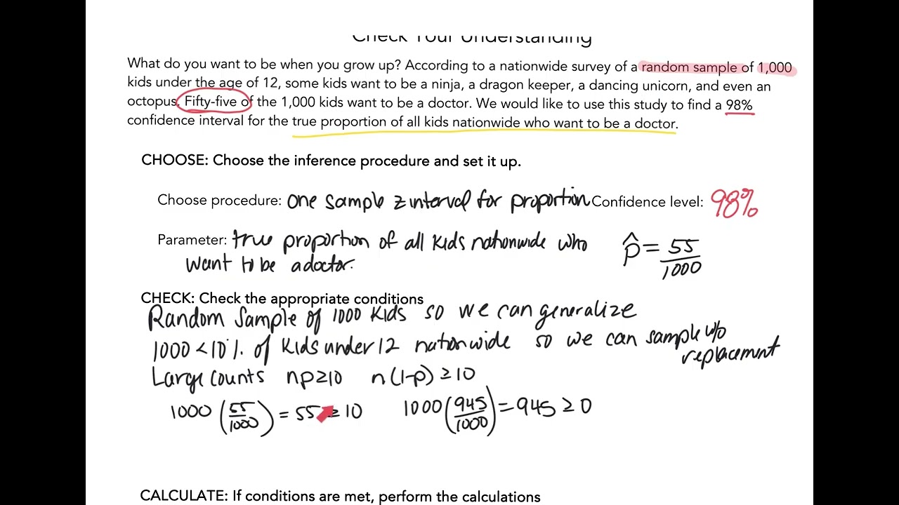 1 sample z interval for a proportion