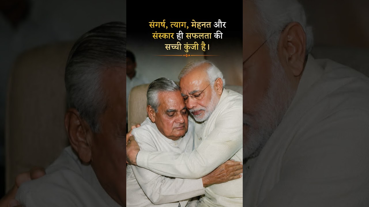 Narendra Modi atal Bihari Vajpayee Ji ke gale milte emotional #shorts #viral #trending#modi #support