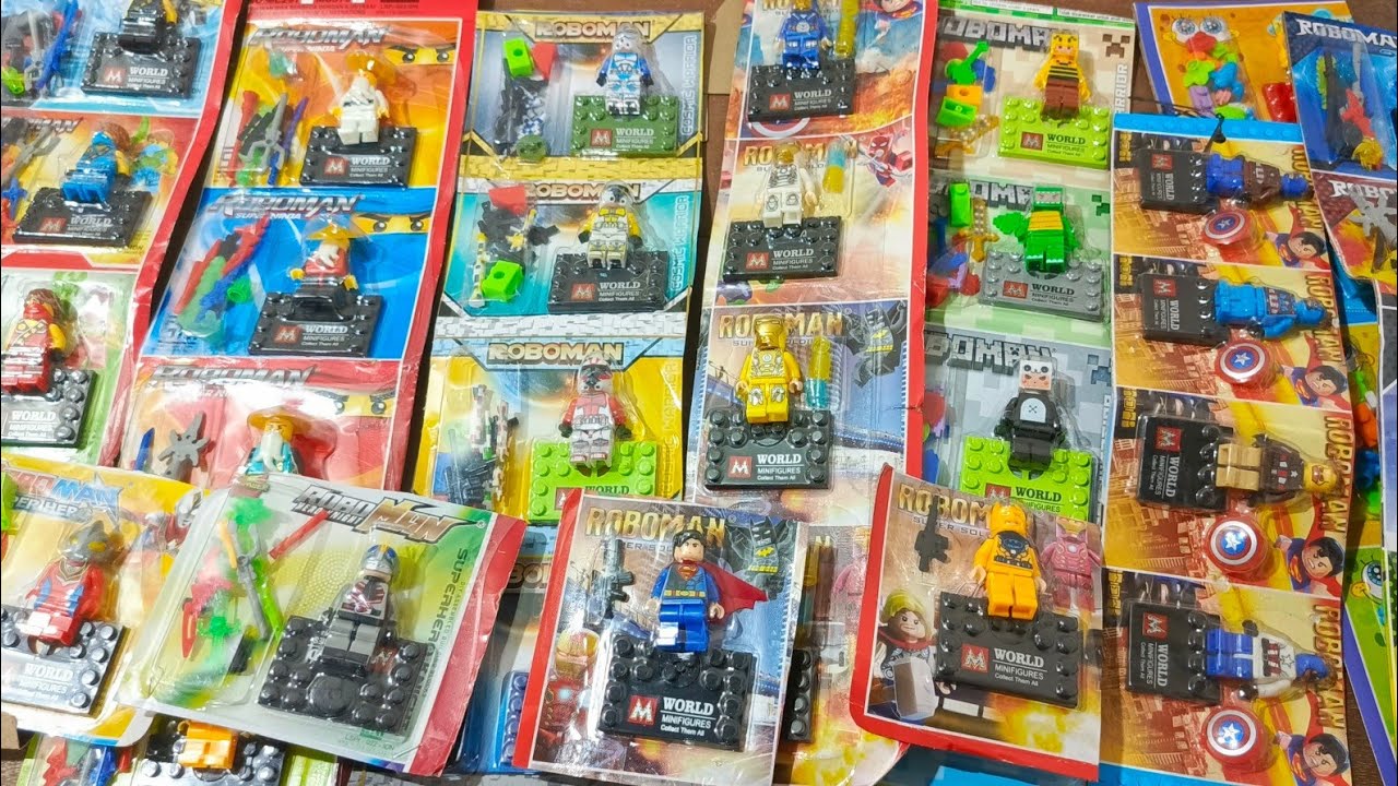 Borong mainan Lego roboman ninja captain America iron man superman minecraft