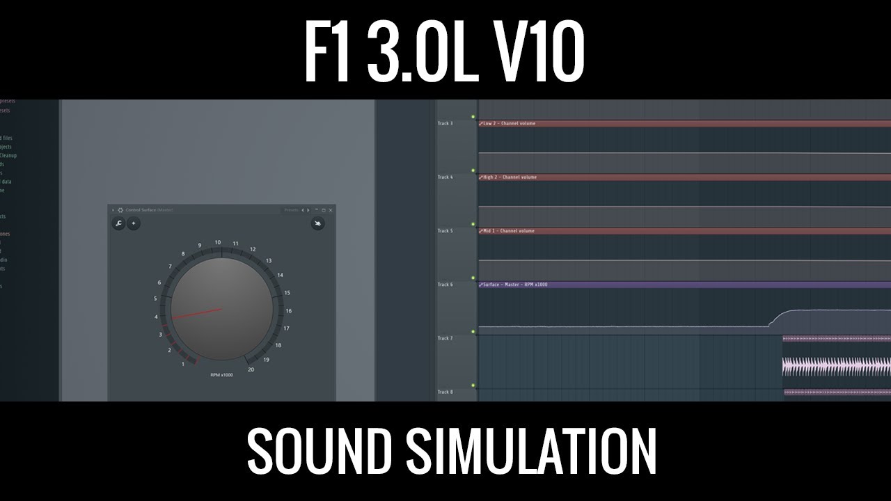 19,000+ rpm F1 3.0L V10 - An FL Studio sound simulation