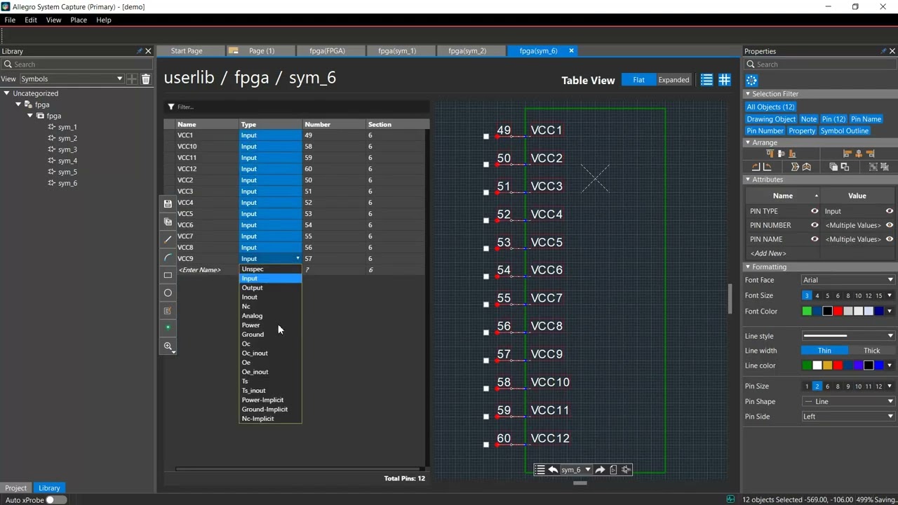 Creating Parts with Large Pin Count in Allegro System Capture