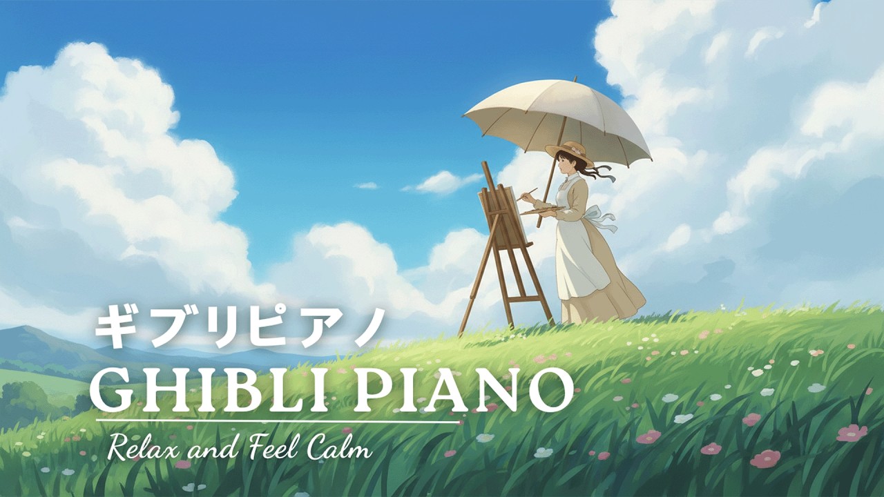 Relaxing Ghibli Piano Music for Clear Focus, Emotional Calm and Deep Sleep