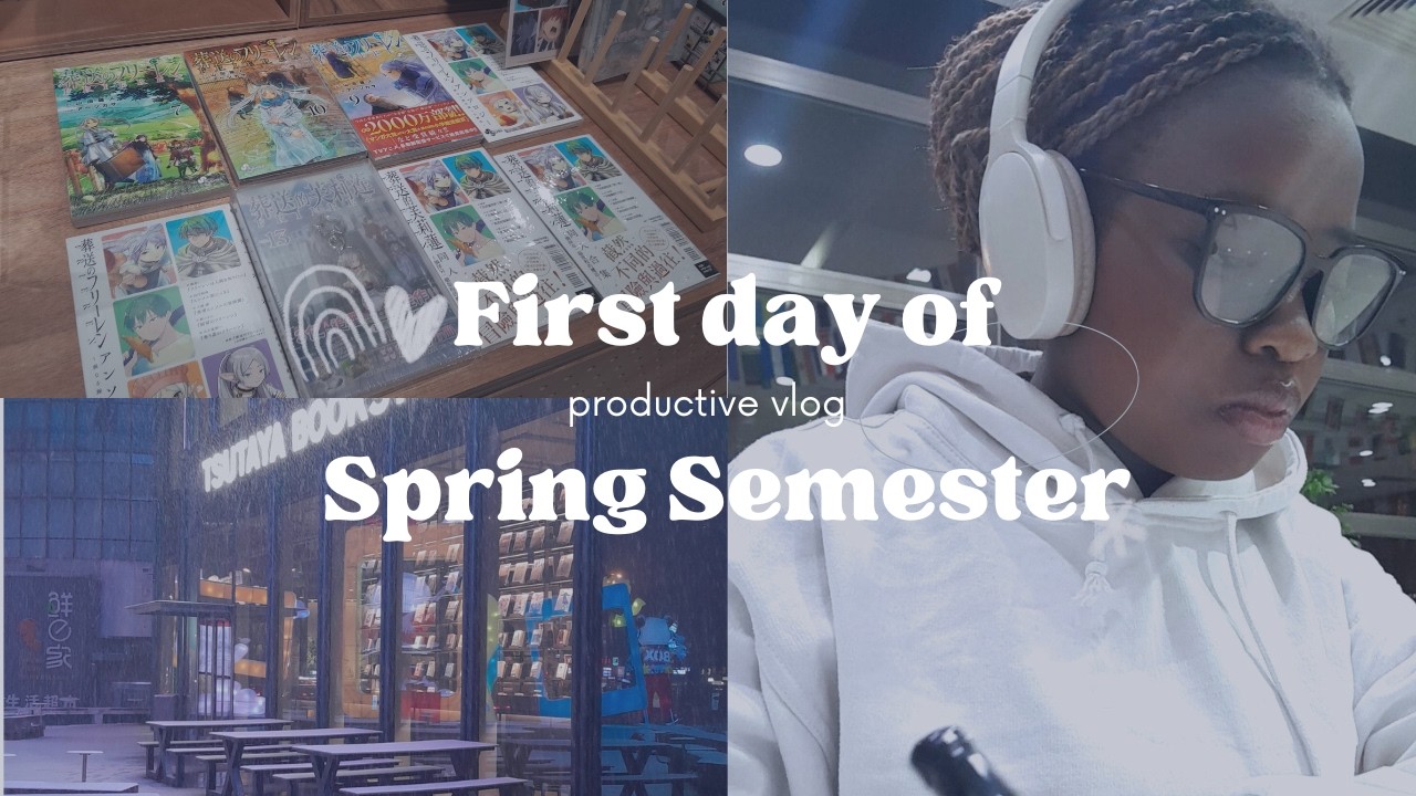 First Day of Spring Semester in Beijing 🌸 | Classes, Studying & a Bookstore Trip