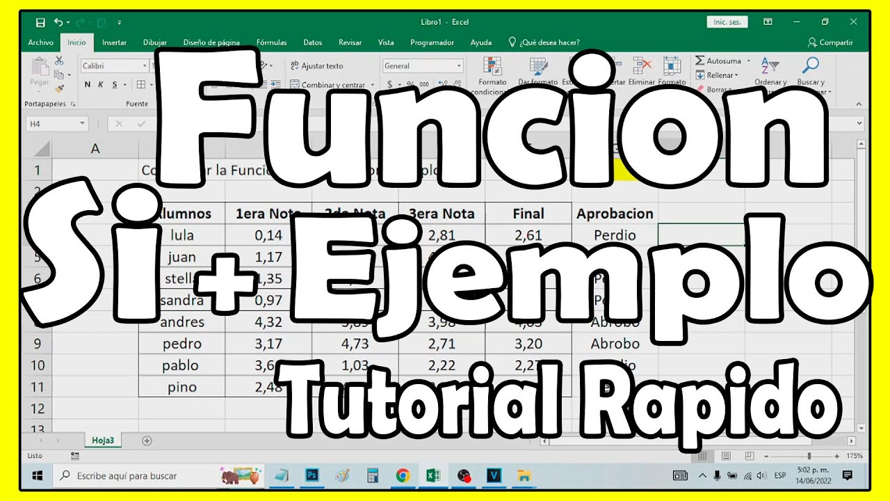 Como usar la Funci&oacute;n SI en Excel con ejemplo paso a paso - comoconfigurar