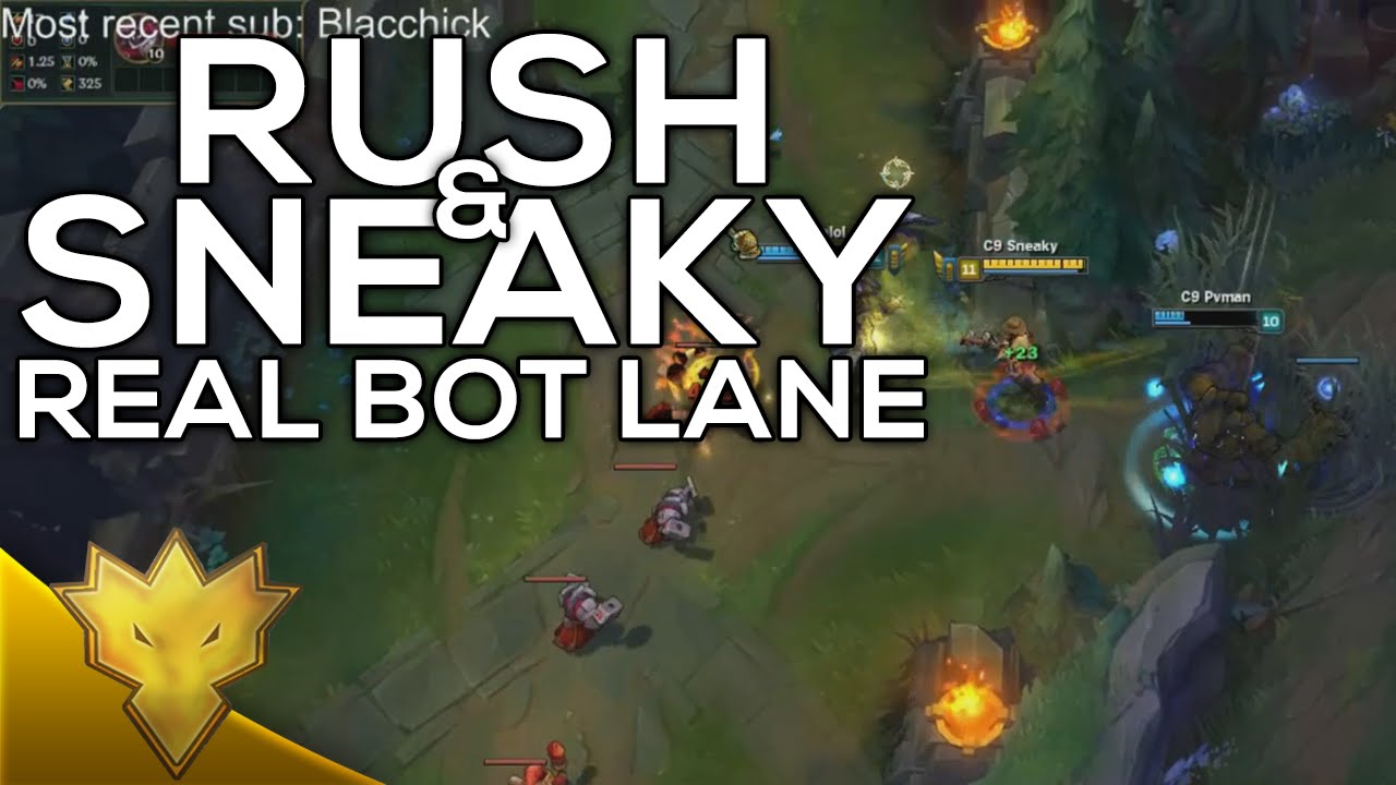 C9 Sneaky & C9 Rush - C9's Real Bot Lane - Duo Funny Moments