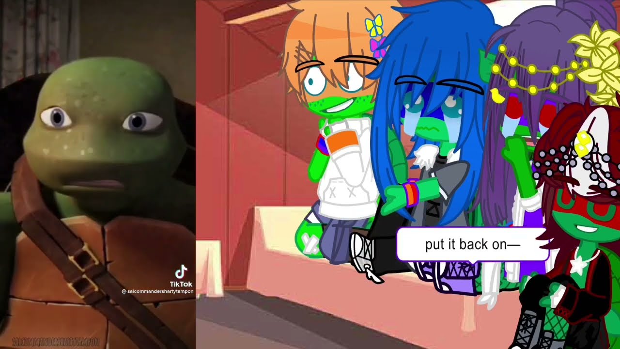 TMNT react to Leonardo (3/4)