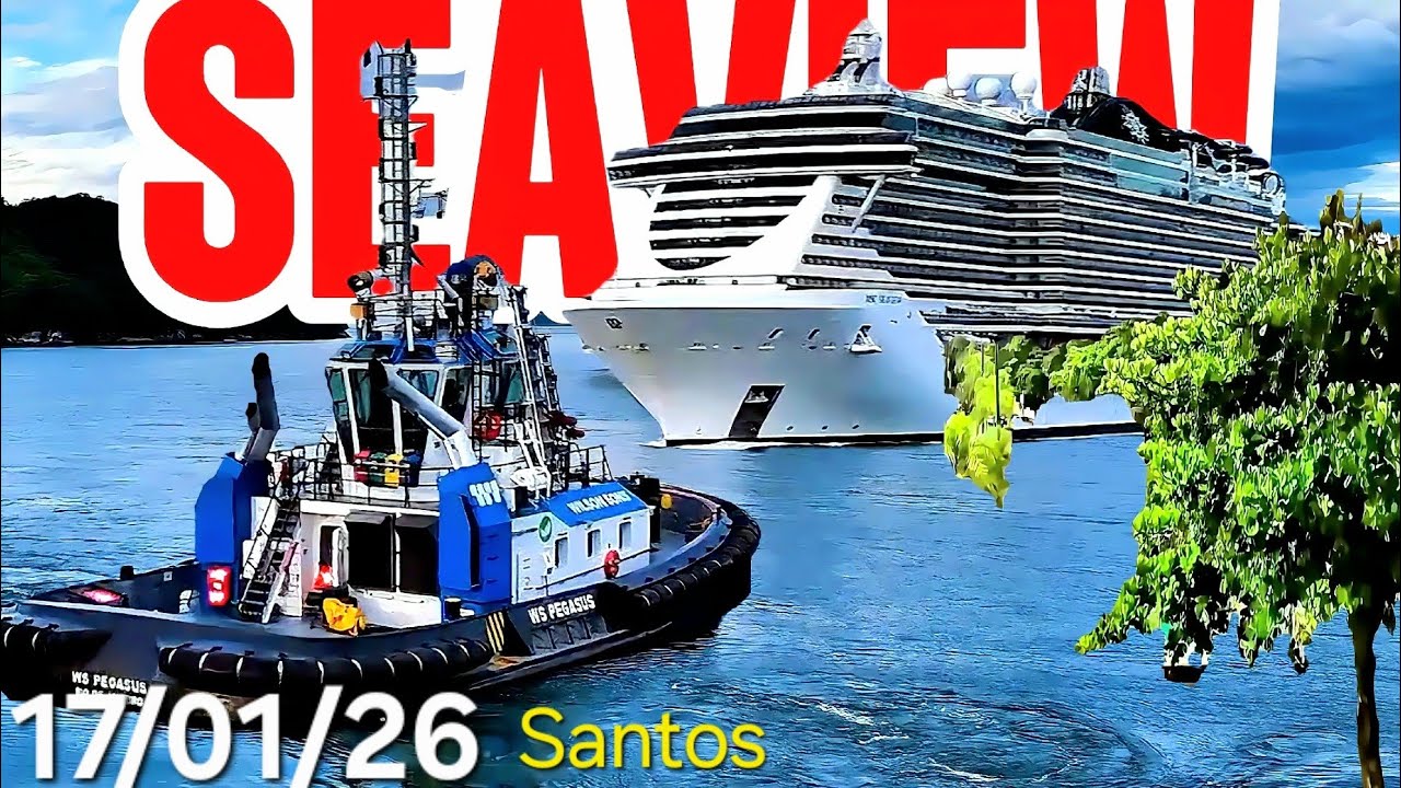 MSC SEAVIEW cruzeiro17/01/26 Santos Salvador Buzios @cruzeiros2025  maior #drone #google
