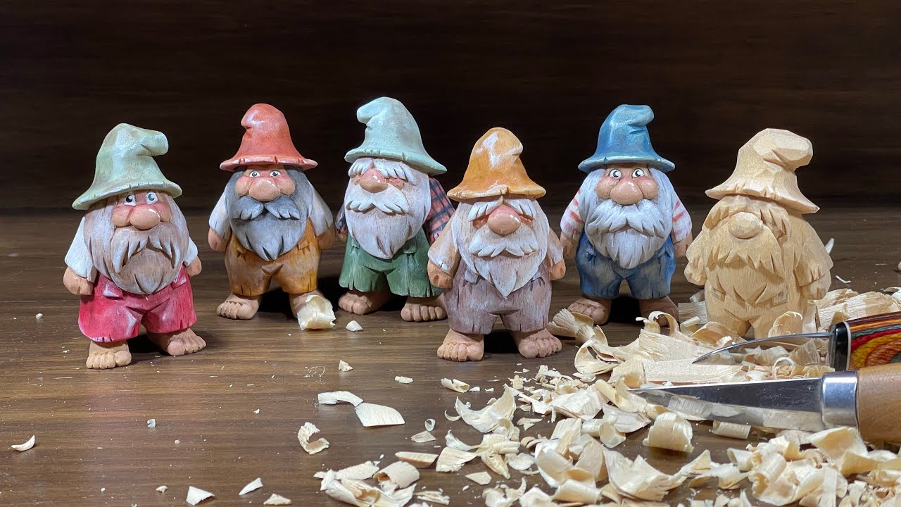 [우드카빙]작은농부 목각인형 조각하기 woodcarving-carve a little Hillbilly