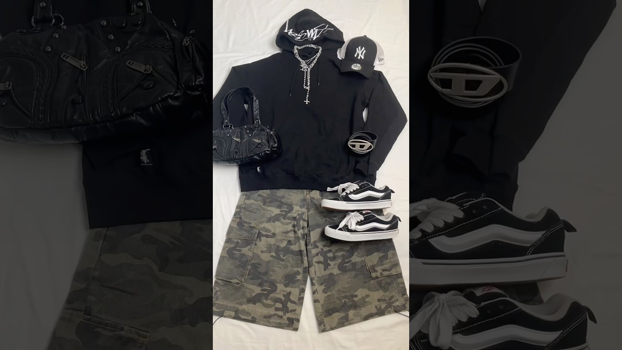 HOW TO STYLE&hellip;BLACK HOODIE! streetwear style😍 #fashion #streetwear #outfitideas #outfit #style