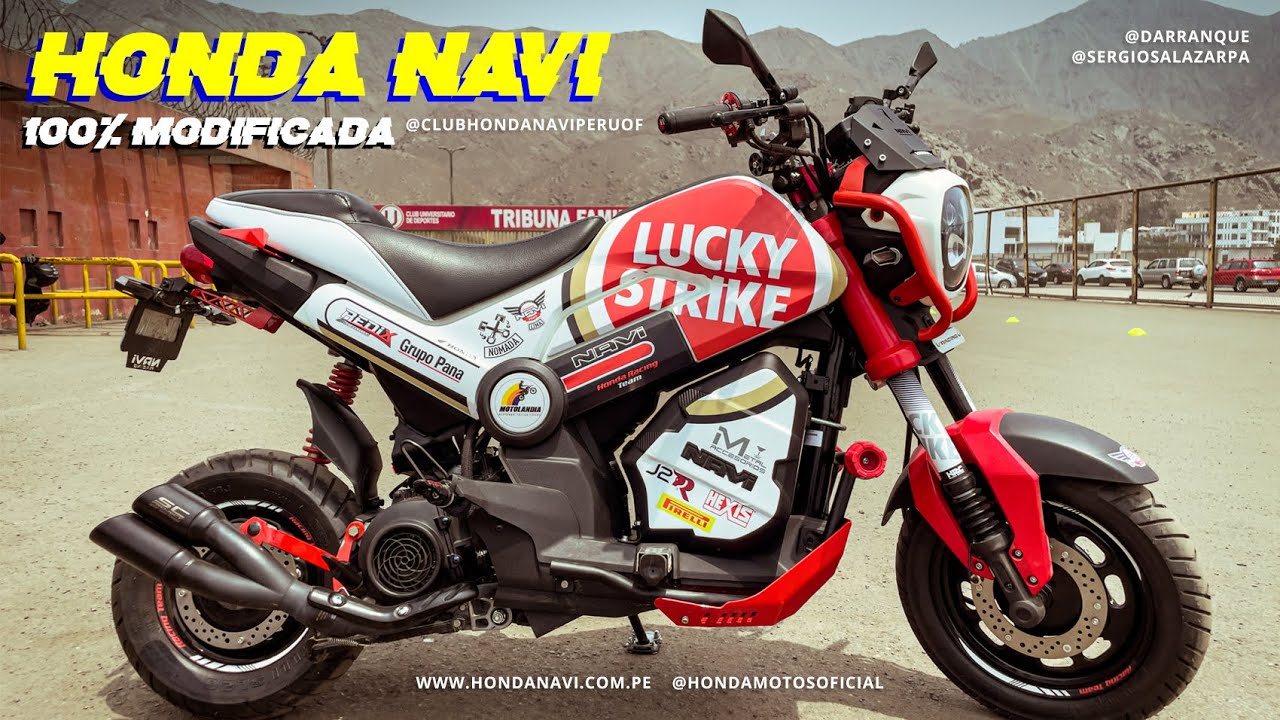 Conoce la Honda Navi modificada del @clubhondanaviperuof