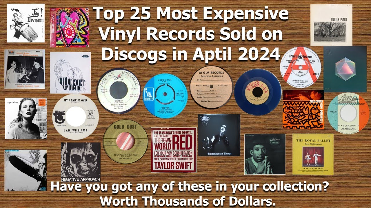 Top 25 Vinyl Records Most Expensive Items Sold on Discogs in April 2024
