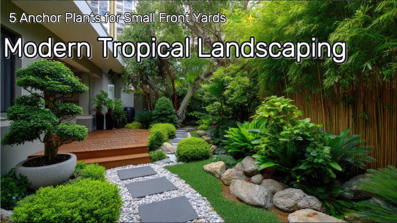 Modern Tropical Landscaping 2026: 5 Anchor Plants for Small Front Yards 🌿✨