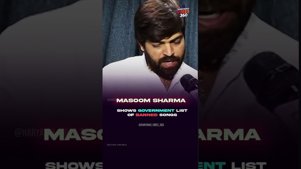 Masoom Sharma Shows Government List of Deleted Haryanvi Song|Masoom Sharma Song Delete#masoomsharma
