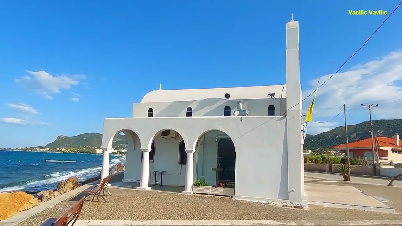 Ιερός Ναός Αγία Μαρίνα Holy Church ⛪️ of Agia Marina 'Παραλία-Κύκνος Πόρτο Ράφτη Αττικής