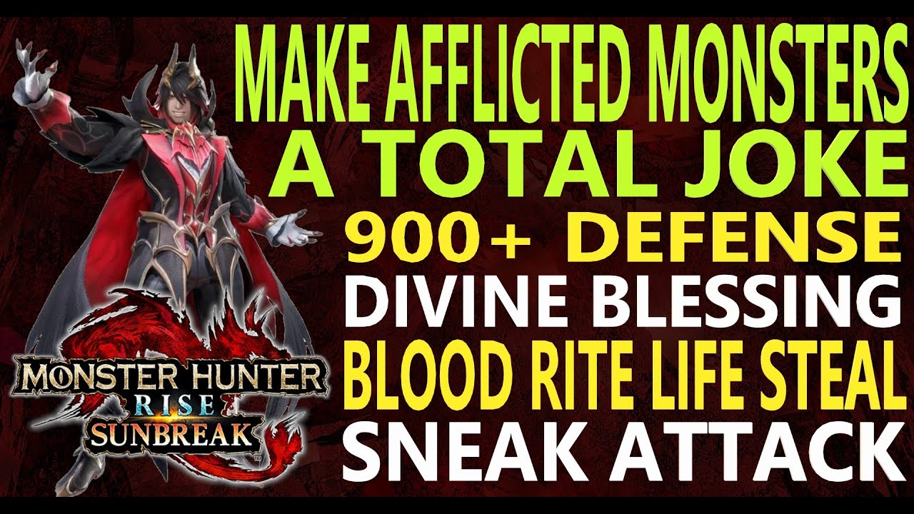 The Monster Hunter Rise Update 1 Most Unkillable Vampire Zombie Build For Gunlance all shell types