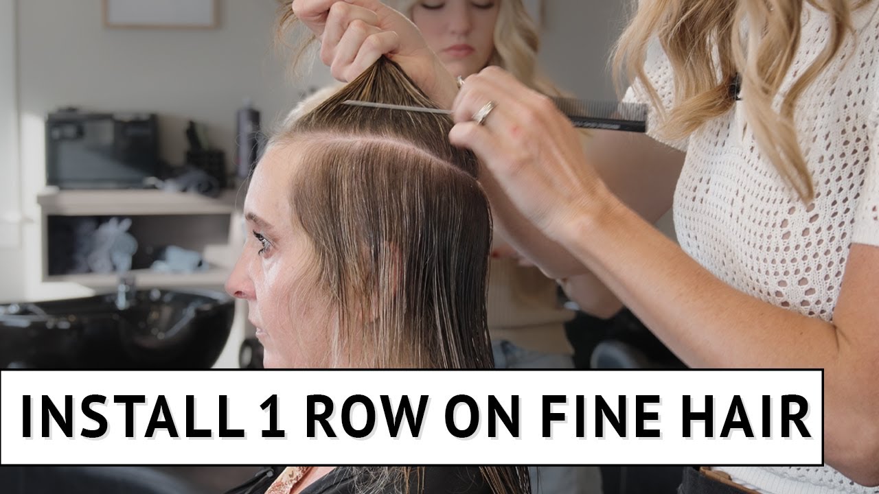 Learn HOW TO install 1 row of extensions on fine hair with Educator and Mentor, Susan Malmberg!