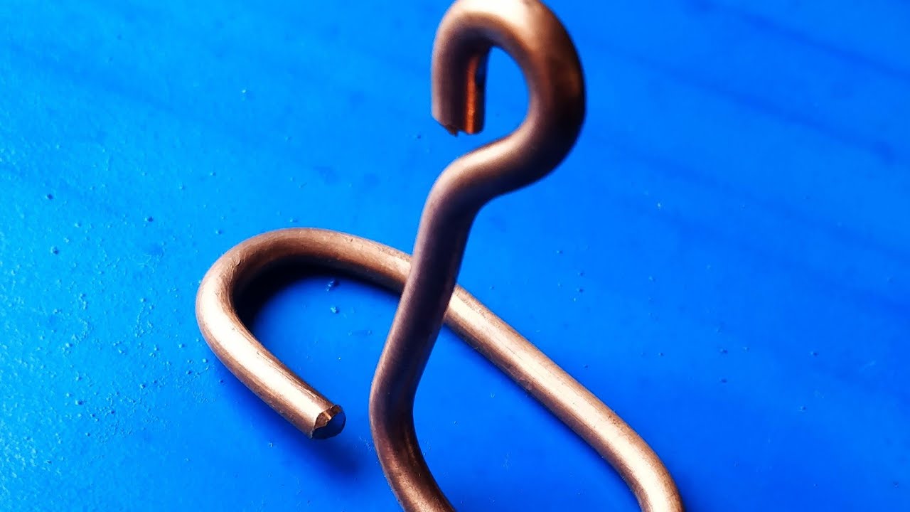 How I make custom copper hooks to hold tools