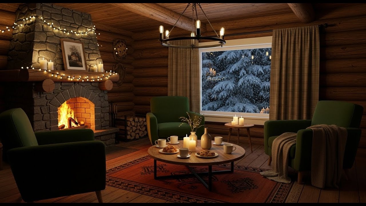 🔥❄️ Radio of Soothing Piano & Fire Crackling Sounds for Calm Focus, Healing, and Winter Ambience!