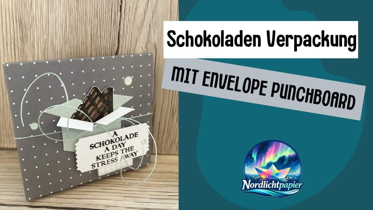 Schokoladenverpackung mit dem Envelope Punchboard 
