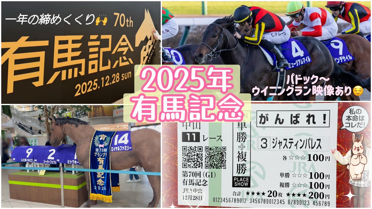 【2025年 有馬記念🐎】現地Vlog🌸みんなが主役だった有馬記念⭐️