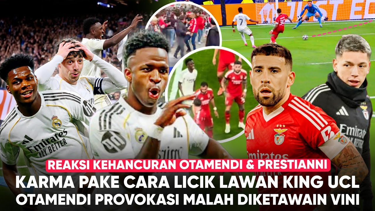 Balas Dendam Elegan VINI 'Tampar' Mulut Otamendi & Prestianni! Madrid Bungkam Kesombongan Benfica