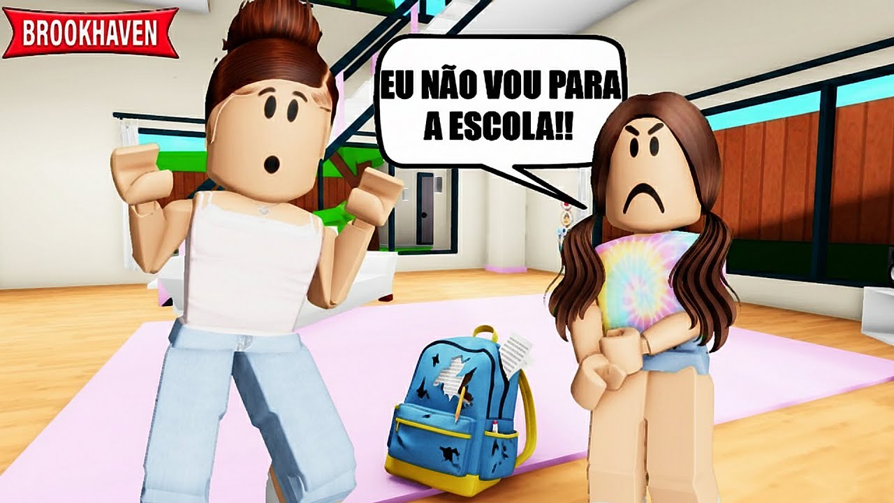 A MENINA QUE NÃO GOSTAVA DE IR PARA A ESCOLA MÁS ALGO ACONTECEU!! - Roblox - Brookhaven RP🏡