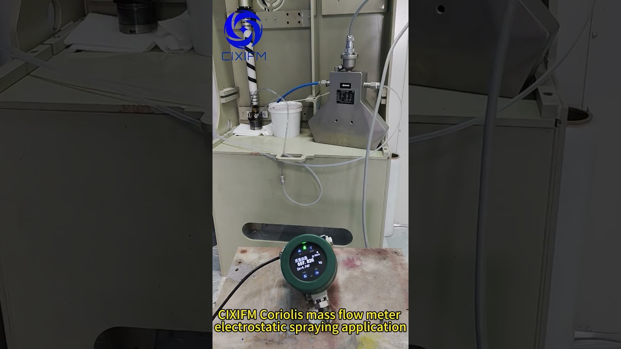 CIXIFM Coriolis mass flow meter electrostatic spraying application #Coriolis #flowmeter #spraying