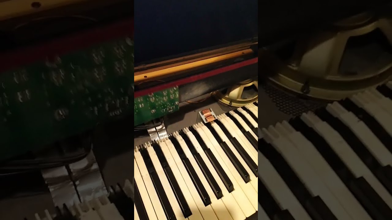 Rolland HP 330 piano-glue weight back on key repair. (Part one)