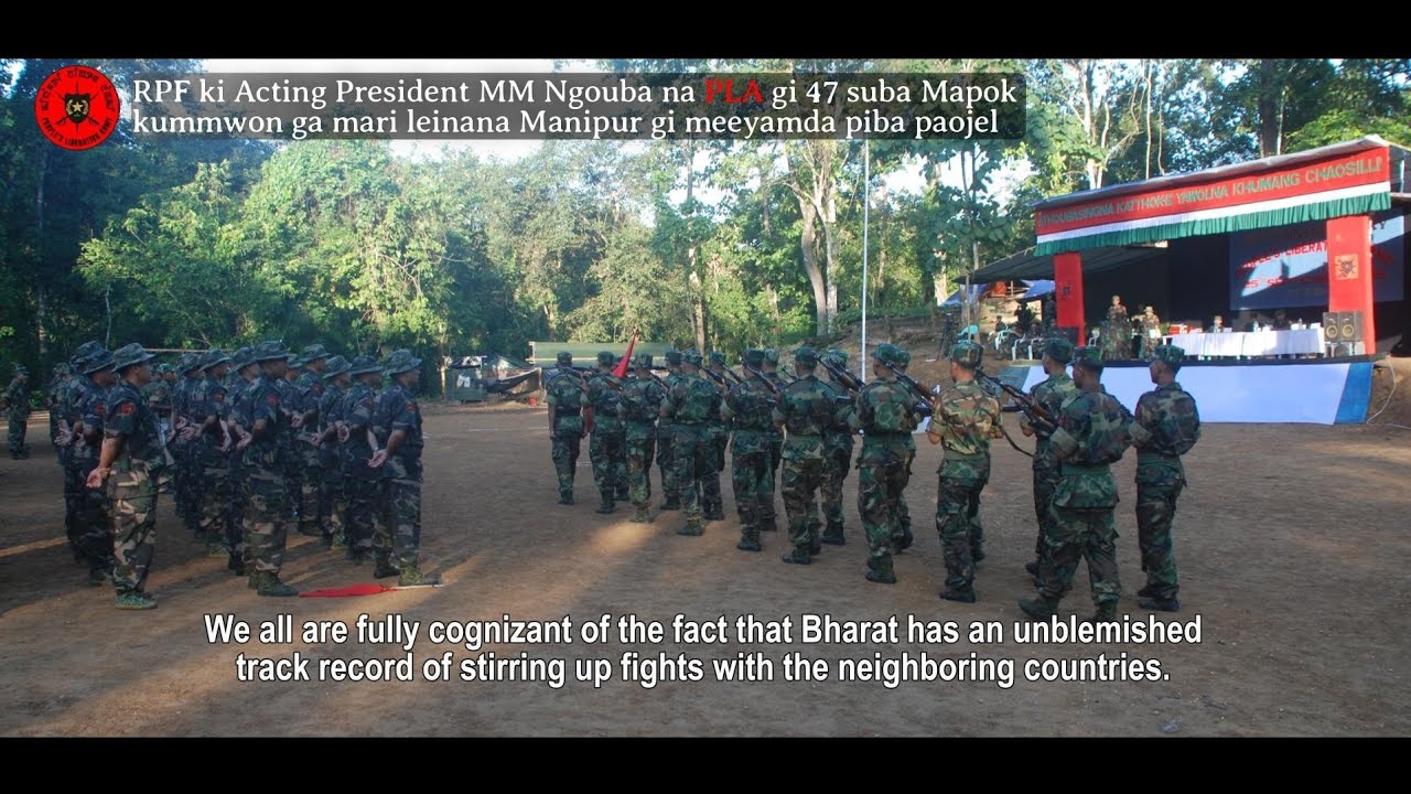PLA Gi 47 Suba Raising day ga Mari leinana RPF Acting President MM Ngoubana miyamda piba paojel. 