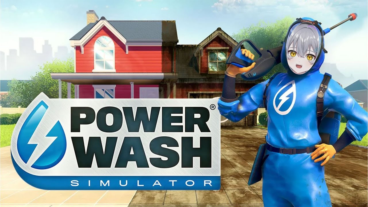 ダウナー月曜日。しっとり水音でも、聴いてく？ 【PowerWashSimulator】