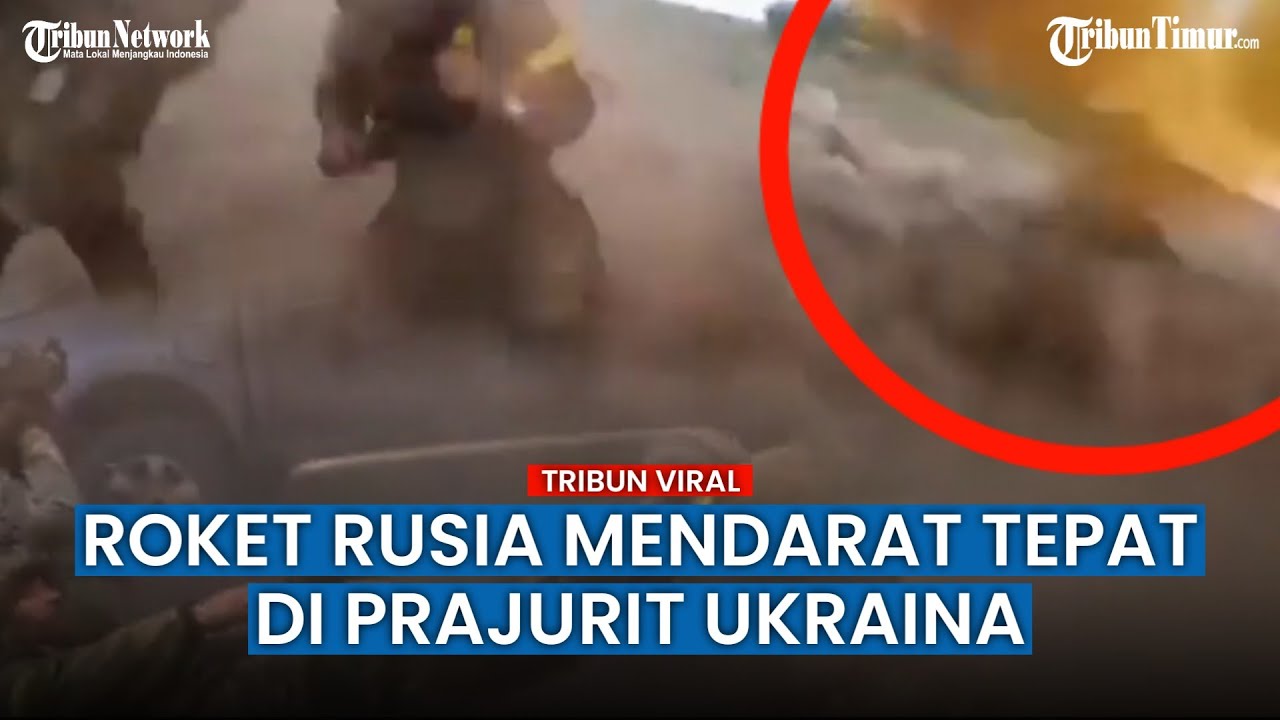 Detik-Detik Para Tentara Ukraina Nyaris Terkena Hantaman Mortir Militer Rusia