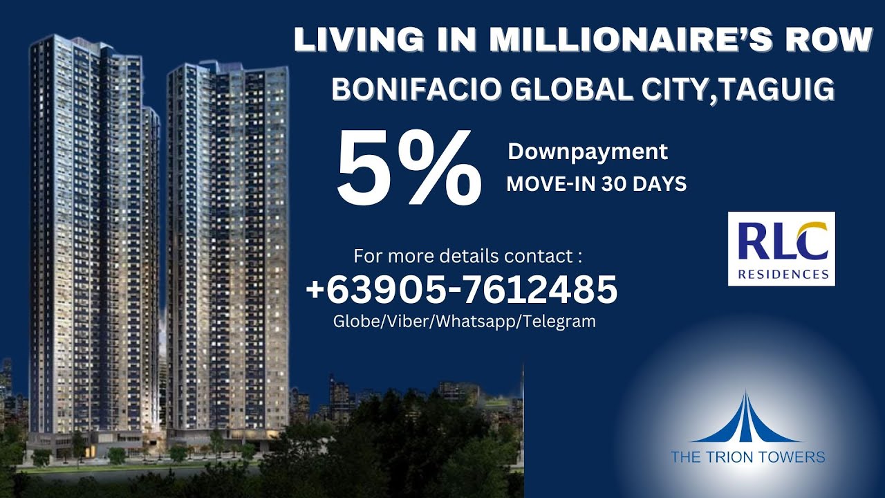 Rent to Own Condo in BGC Taguig at The Trion Towers