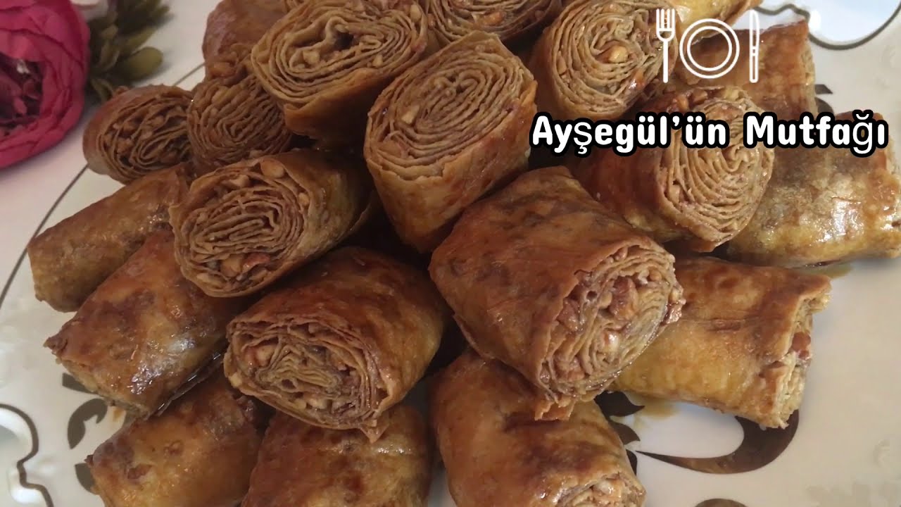 YUFKADAN TAHİNLİ CEVİZLİ PEKMEZLİ RULO TARİFİ✅