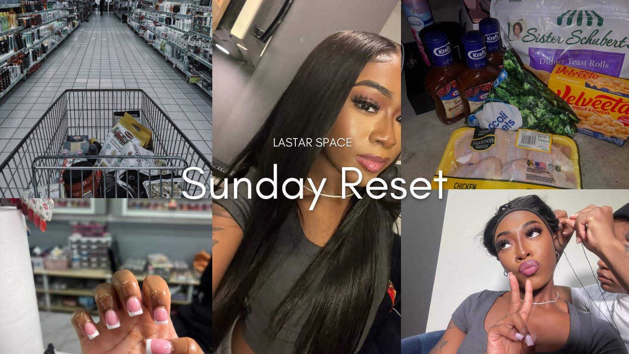 REALISTIC SUNDAY RESET VLOG | HAIR APPT | NAILS | COOKING etc… PrincessLaStar💞